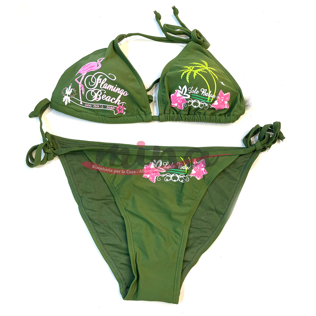 Costume bikini mare donna Due pezzi con slip e top Dalla 40 alla 46, in diversi colori