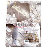 Tovaglia x6 o x12 LUXURY LEAVES beige- fantasia foglie Marta Marzotto, Made in Italy vari colori, tovaglia, copritavolo 0837/0838