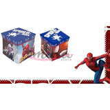 Pouf contenitore Vari personaggi Disney o Marvel, SPIDERMAN, in stoffa Contenitore cubo salvaspazio 30cmx30cmx30cm 0921