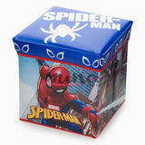Pouf contenitore Vari personaggi Disney o Marvel, SPIDERMAN, in stoffa Contenitore cubo salvaspazio 30cmx30cmx30cm 0921