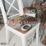 CUSCINI sedia 6 pezzi esclusivo MADD Home moderno coordinato cucina FANTASIA CUORE CAFFE' - Made in Italy 0008