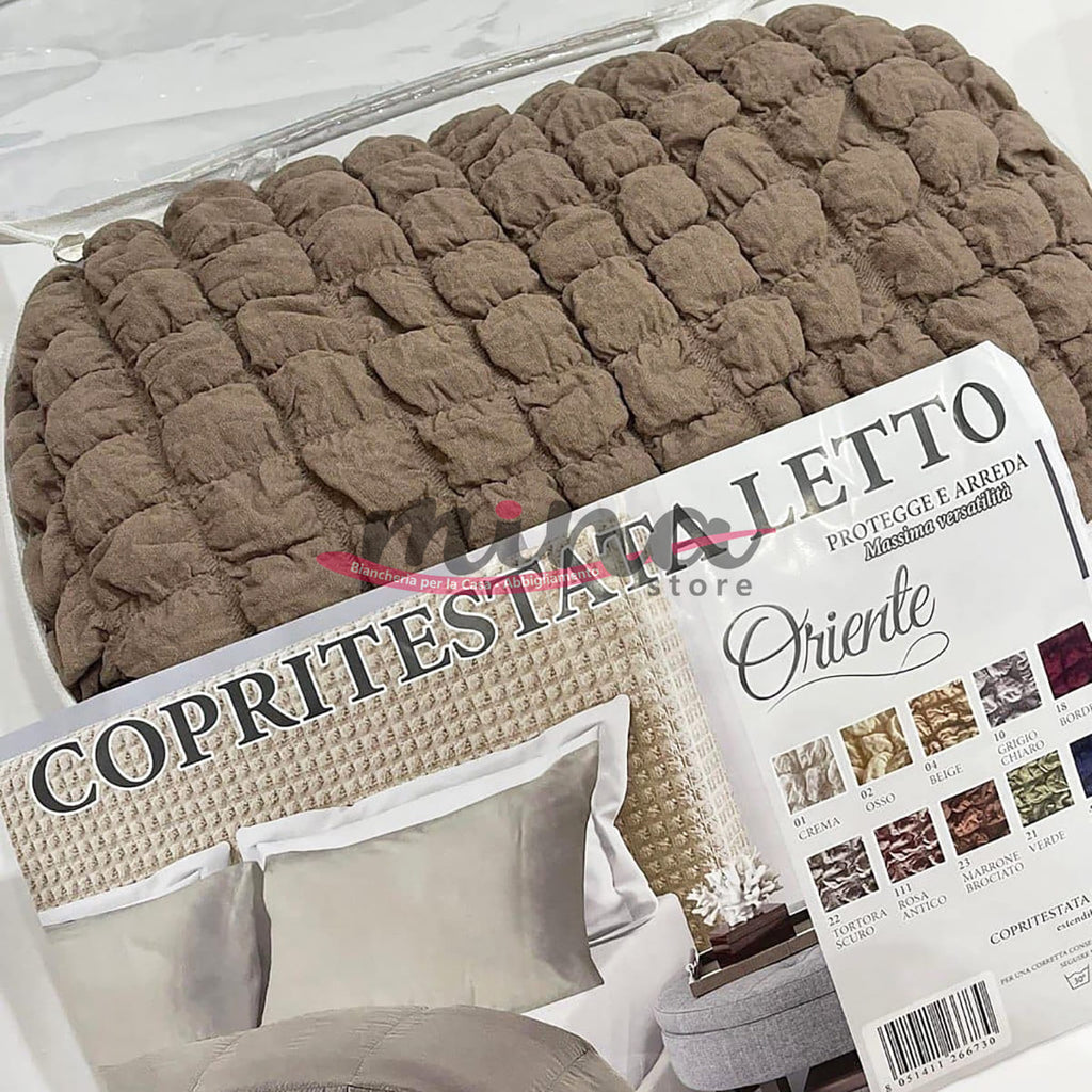 Copritestata letto Oriente Marta Marzotto, vari colori, estensibile fino a 200cm Made in Italy