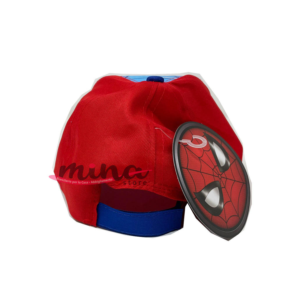 Berretto Disney Bambino/a Spiderman cappello con visiera e chiusura regolabile con velcro 0762