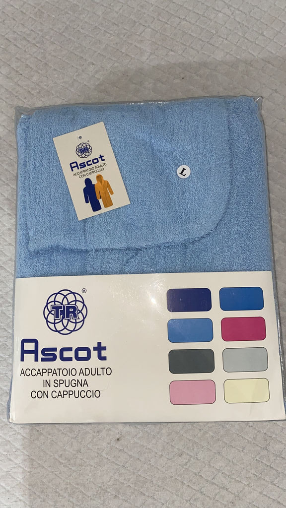 Accappatoio Unisex in spugna con cappuccio Adulto TR Ascot Vari colori 0297