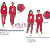 Pyjamas chauds coton verrouillage de coton irge femme noël 100% fabriqué en Italie