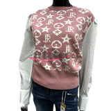 Maglione con maniche a camicia, taglia unica,vari colori e modelli 0363