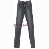 Jeans vita alta skinny, GRIGIO, elasticizzato con zip, dalla XS alla XL 0363