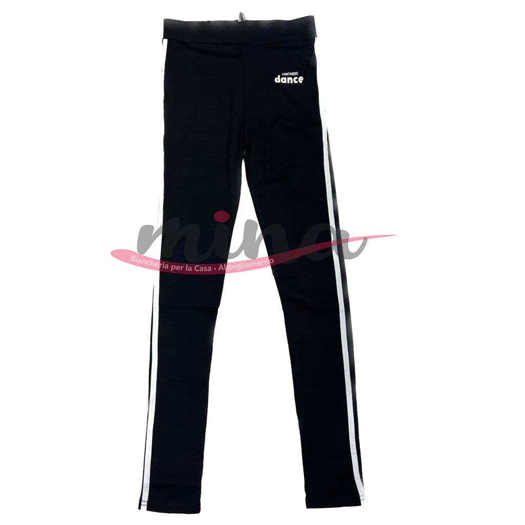 Pantalone in cotone, elasticizzato, con strisce sul lato, varie taglie e colori 0363