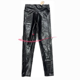 Pantalone in vernice effetto lucido, elasticizzato, varie taglie e colori 0363