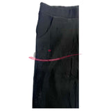 Pantalone elasticizzato, a vita alta, misure calibrate, Nero con brillantini 0363