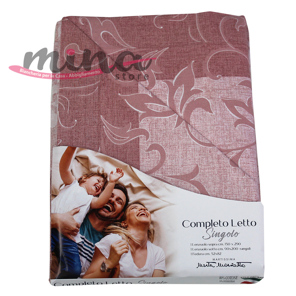Completo Letto Singolo Marta Marzotto In Cotone Made In Italy GHIRIGORI 0648