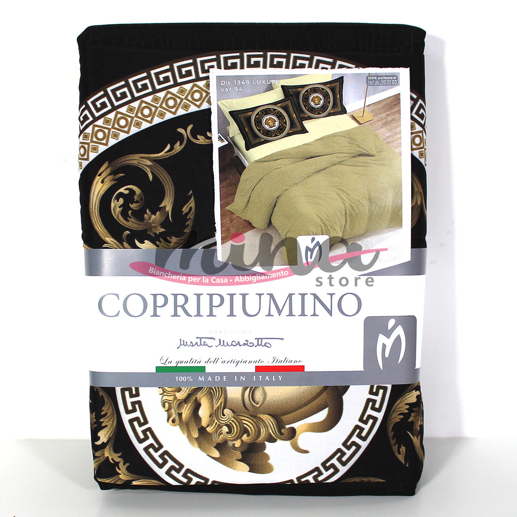 Copripiumino Marta Marzotto matrimoniale copri piumino stampa digitale 3D - Varie fantasie Made in Italy 0294