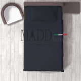 Lit complet 1 carré et demi-madd maison 100% coton solide draps taies d'oreiller en Italie