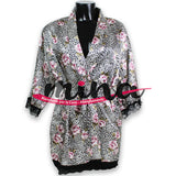 Kimono in Raso Donna Varie Fantasie e Taglie, Comodo 0293