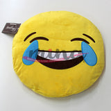 Cuscino Arredo tondo Emoji Emoticon Preziosa Smile Nervoso Cuoricini Risata 0675