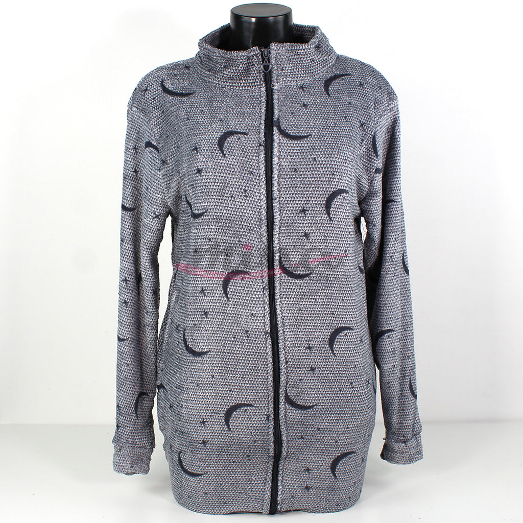 Vestaglia Taglie Forti Donna In Pile Karelpiù KF7251 - CLICK INTIMO - Foto 7