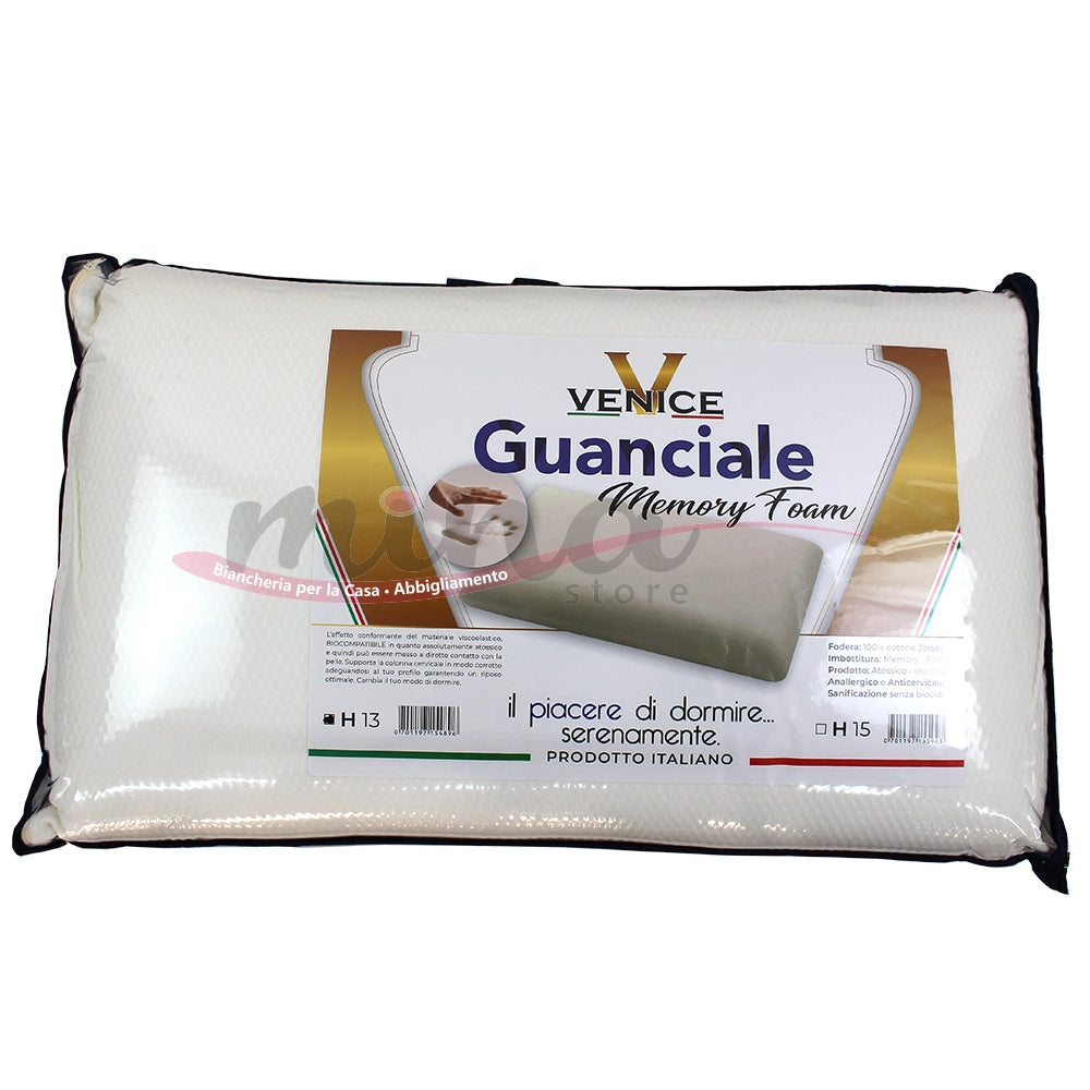 Guanciale memory H13 Venice salute comfort protezione antimicrobica cuscino 0455
